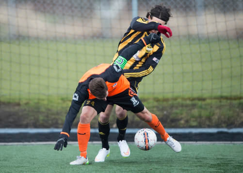 i träningsmatchen i fotboll mellan IFK Kristianstad och