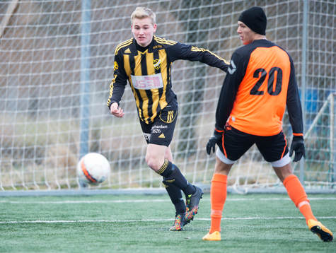 i träningsmatchen i fotboll mellan IFK Kristianstad och