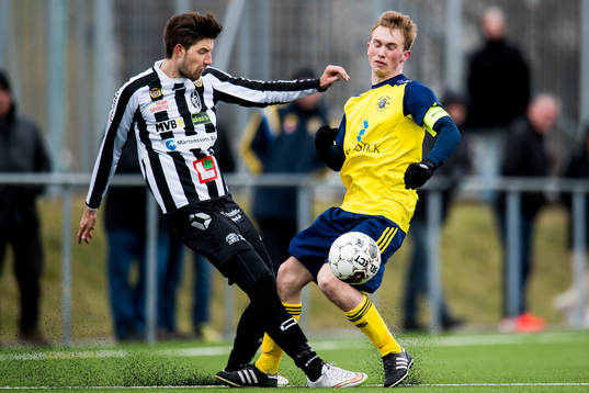 Landskronas Muamet Asanovski och Ängelholms Albin Nilsson