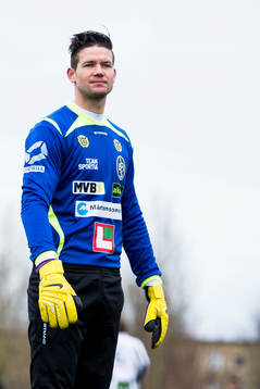 Landskronas målvakt Jonas Sandqvist