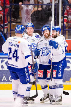 Leksands Martin Grönberg, Mattias Guter och Kevin Kapstad