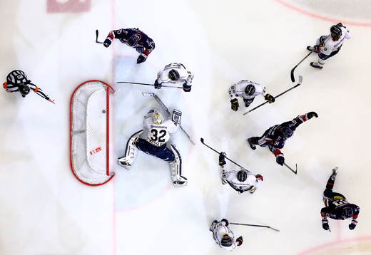s målvakt Gustaf Wesslauunder kvartsfinal fem i