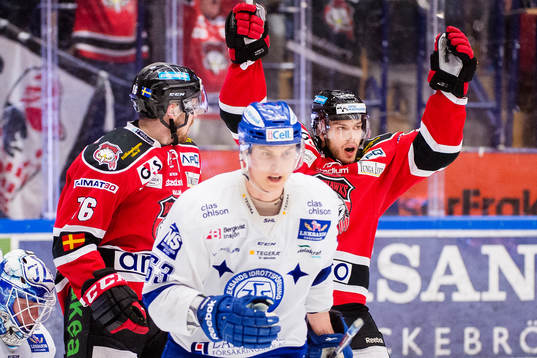 Malmö Redhawks Magnus Häggström och Björn Svensson