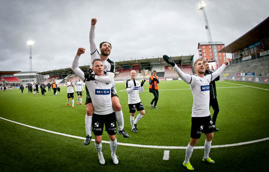 Örebros Erik Moberg, Nordin Gerzic, Daniel Gustavsson och