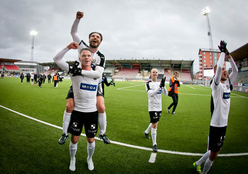 Örebros Erik Moberg, Nordin Gerzic, Daniel Gustavsson och