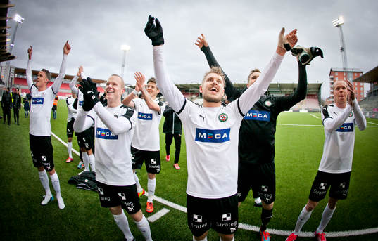 Örebros Erik Moberg, Nordin Gerzic, Daniel Gustavsson,