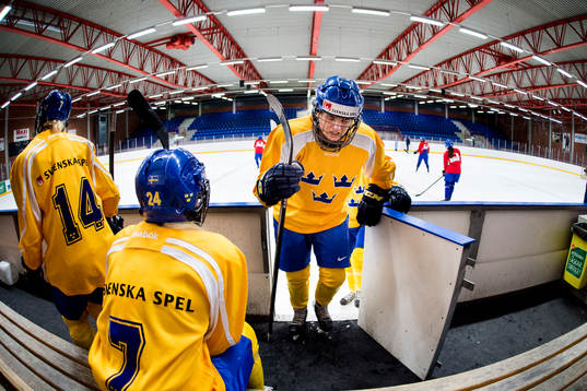 Sveriges Emma Nordin påväg in i båset