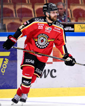Luleås Jonathan Sigalet på uppvärmningen
