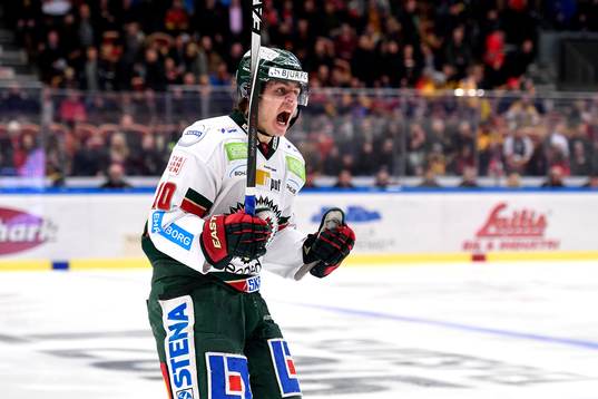 Frölundas Mattias Janmark jublar