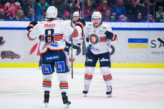 Växjös Ville Varakas gör 1-1 och jublar
