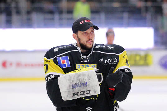 under ishockeymatchen mellan Västerås och Rögle i Kvalet
