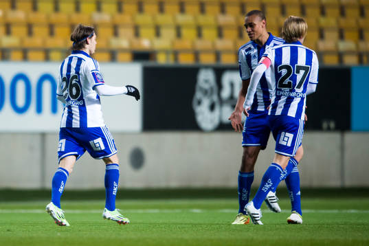 IFK Göteborgs spelare jublar