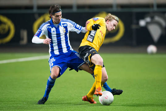 Elfsborgs Jonas Ganning och IFK Göteborgs Ronni Mleczkovicz