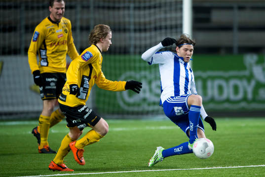 IFK Göteborgs Karl Bohm och Elfsborgs Jonas Ganning