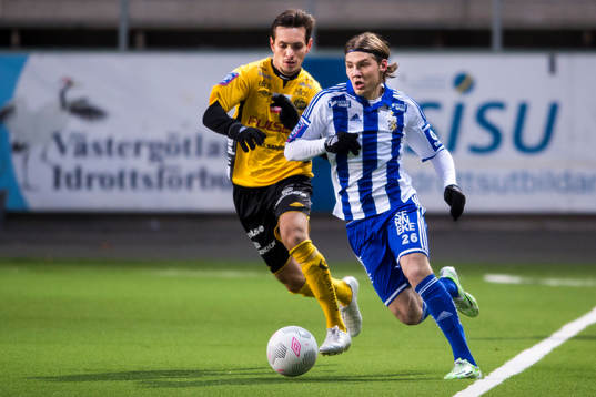 IFK Göteborgs Karl Bohm och Elfsborgs Liridon Gashi