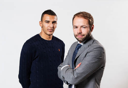 s Nabil Bahoui och tränare Andreas Alm