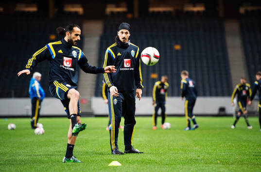 Erkan Zengin och Zlatan Ibrahimovic