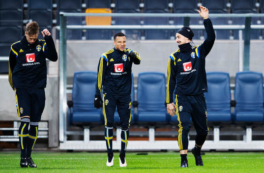 Pontus Jansson, Martin Olsson och Zlatan Ibrahimovic