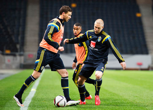 Marcus Berg, Robin Quaison och Anton Tinnerholm