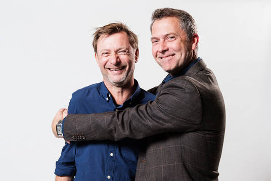 Häckens tränare Peter Gerhardsson och sportchef Sonny