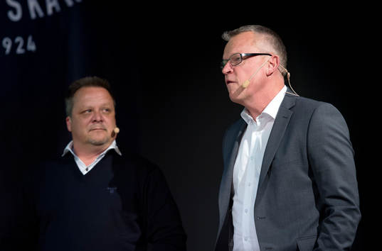 Jan Andersson, tränare Norrköping och Roar Hansen,