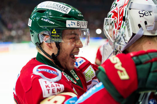 Frölundas Oscar Fantenberg jublar