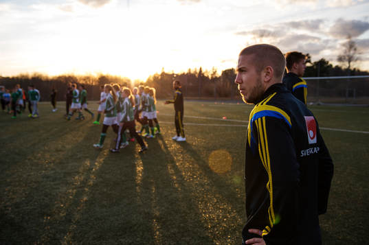 Anton Tinnerholm när det svenska fotbollslandslaget
