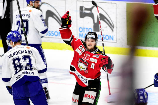 Malmö Redhawks Nicklas Jadeland jublar