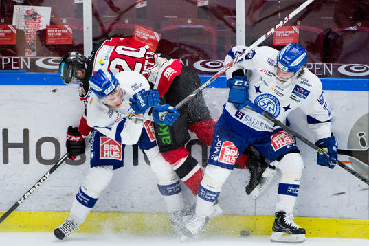 Leksands Daniel Josefsson och Tobias Forsberg trycker till