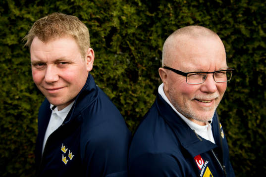 Sveriges assisterande förbundskapten Olof Östblom och