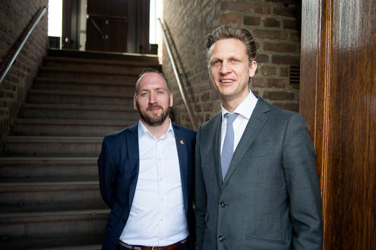Johan Saxne Informations- och marknadschef BAUHAUS och Jan