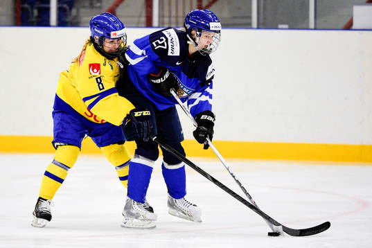 Sveriges Annie Svedin och Finlands Saila Saari