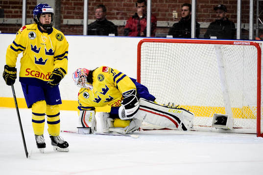 Sveriges målvakt Valentina Wallner deppar