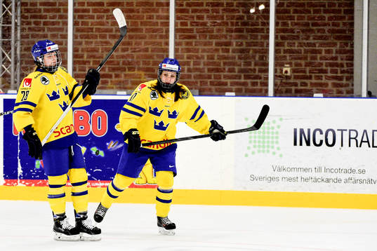 Sveriges Michelle Löwenhielm och Linnea Bäckman deppar