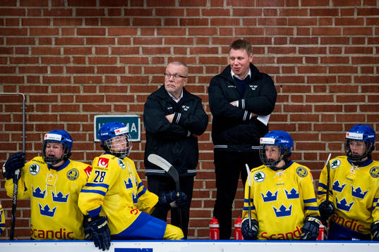 Sveriges förbundskapten Leif Boork och assisterande