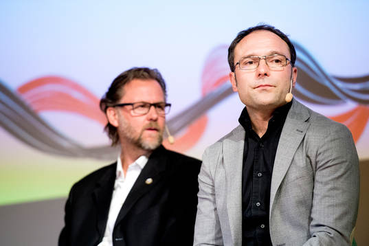 s tränare Janne Carlsson och GAIS:s tränare P-O Ljung