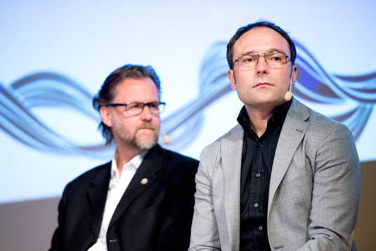 s tränare Janne Carlsson och GAIS:s tränare P-O Ljung