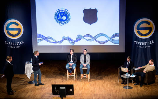 s tränare Janne Carlsson, GAIS:s tränare P-O Ljung,