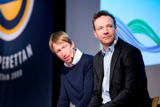 s tränare Graham Potter och IK Sirius FK:s tränare Kim