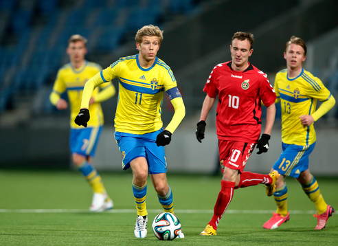 Sveriges Anton Jönsson Salétros och Litauens Daniel
