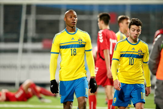 Sveriges Carlos Strandberg och Erdal Rakip