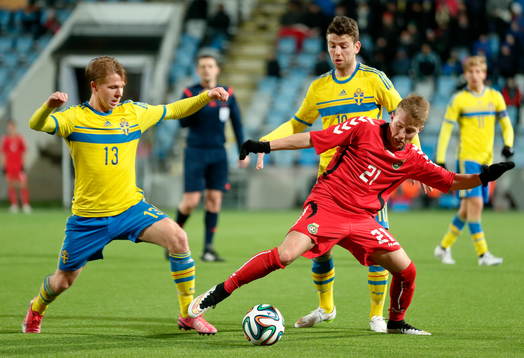 Sveriges Viktor Nordin och Litauens Donatas Segzda