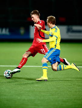 Litauens Donatas Segzda och Sveriges Joel Andersson