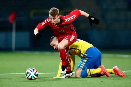 Litauens Donatas Segzda och Sveriges Joel Andersson