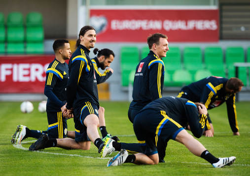 Martin Olsson, Zlatan Ibrahimovic, Erkan Zengin och Kim