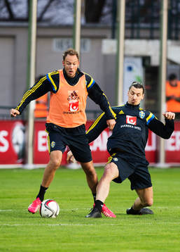 Andreas Granqvist och Zlatan Ibrahimovic
