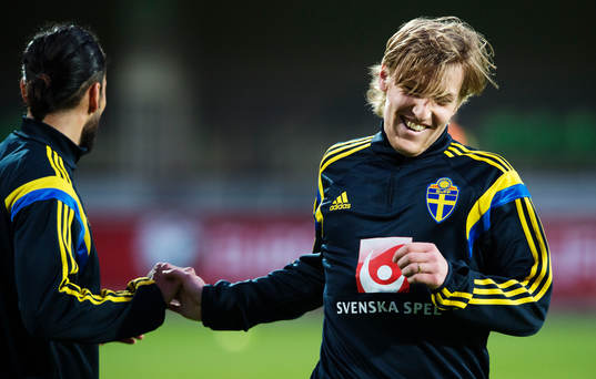 Erkan Zengin och Emil Forsberg