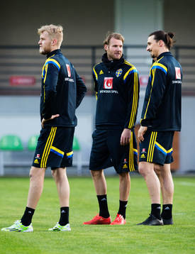 Filip Helander, Ola Toivonen och Zlatan Ibrahimovic