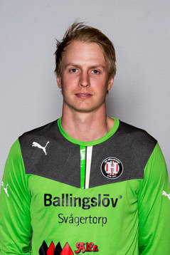 Höllvikens målvakt Nicklas Hammer