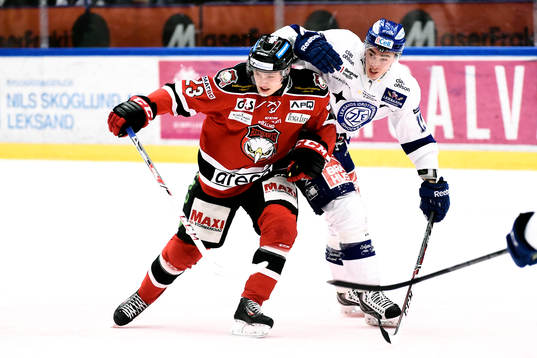 Malmö Redhawks Christoffer Forsberg och Leksands Tobias